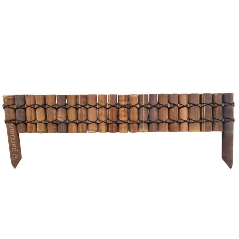 Bordura de bambú negro de 120 cm