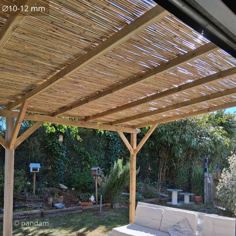 Cañizo de bambú para pérgola
