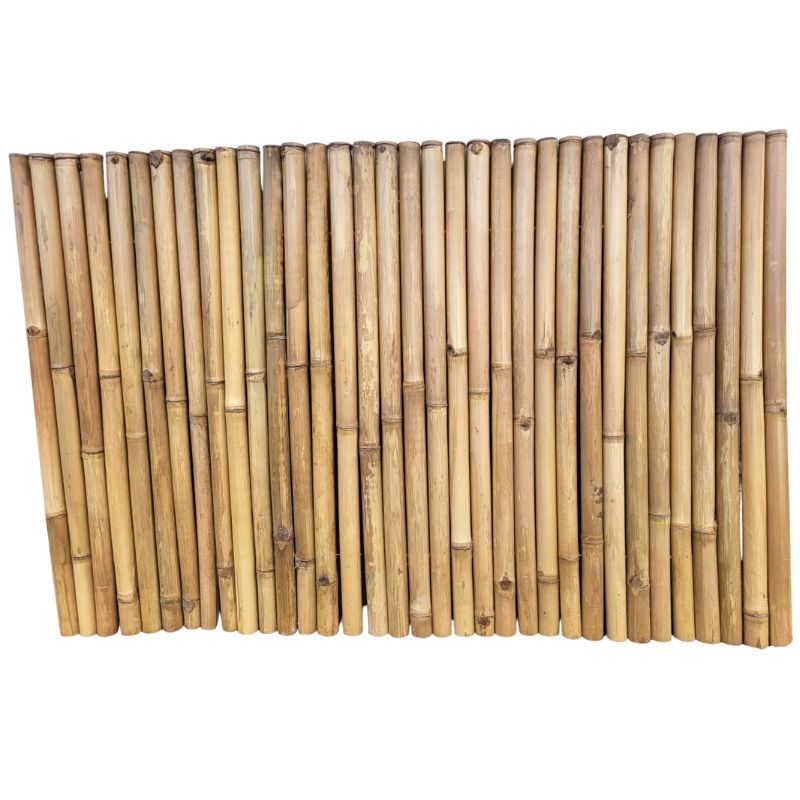 Rollo de valla de bambú claro diámetro 4-6cm altura 120cm