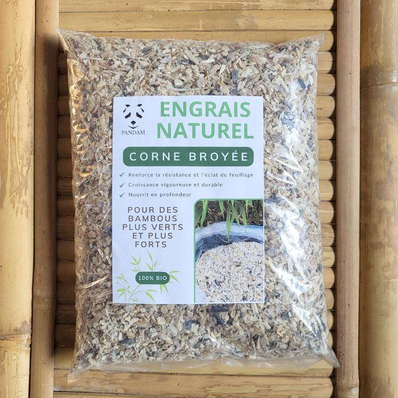 fertilizante para bambú de cuerno triturado