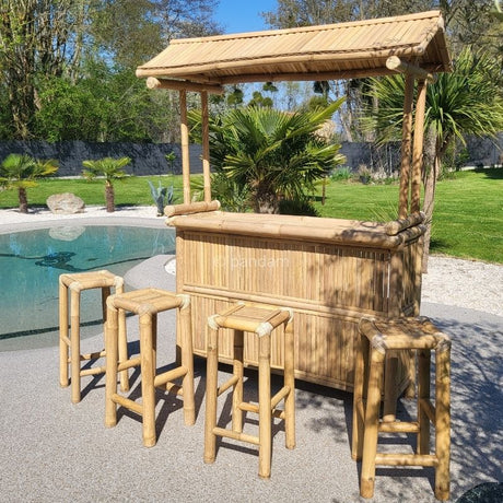 Bar de bambú (Tiki bar, Cabaña, Exterior o Interior)