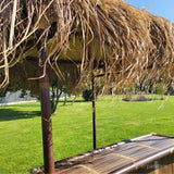 Tiki Bar de bambú cabaña negra + 4 sillas - Envío GRATIS