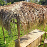 Tiki bar de bambú con palapa clara + 4 sillas – Ambiente tropical - Envío GRATIS