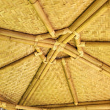 Tiki bar de bambú con palapa clara + 4 sillas – Ambiente tropical - Envío GRATIS