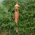 Campana de viento de bambu estilo pajarera