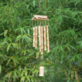 Campana de viento de bambù, estilo templo budista