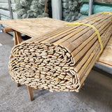 Cañizo de bambú partido