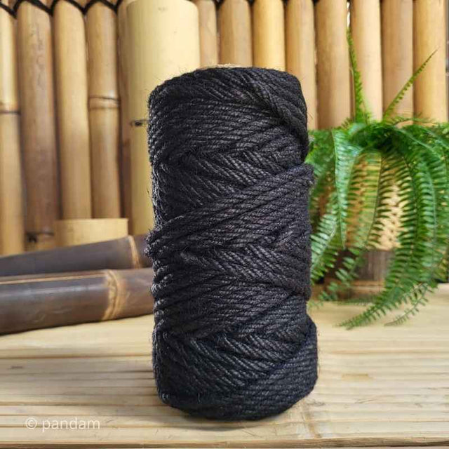Cuerda negra para unir canas de bambu 6mm