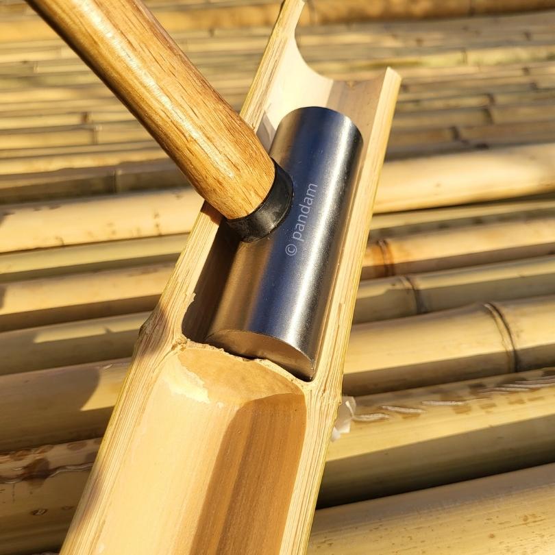 Martillo redondo para romper diafragmas de bambú