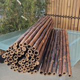 Rollo de valla de bambu negro de 1,5 metro