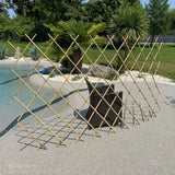 Soporte de bambú extensible para plantas