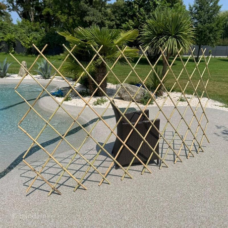 Soporte de bambú extensible para plantas