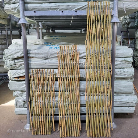 Soporte extensible de bambú para plantas trepadoras
