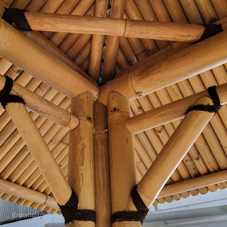 Técnicas de ensamblaje de bambú de gran diámetro