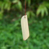 Campana de viento de bambú natural para exterior o interior