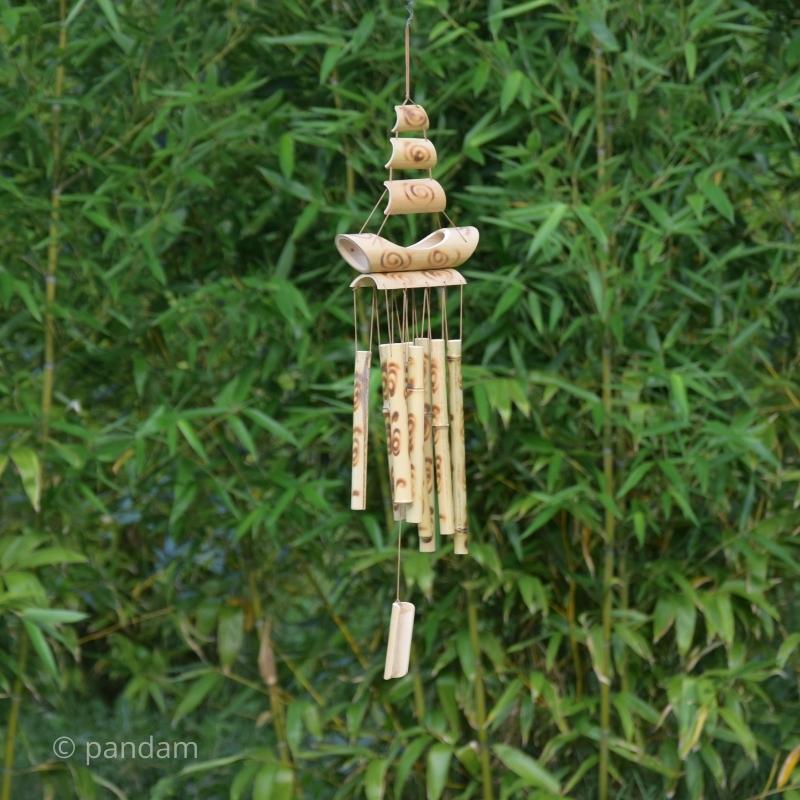 Campana de viento de bambù Velero - Feng Shui