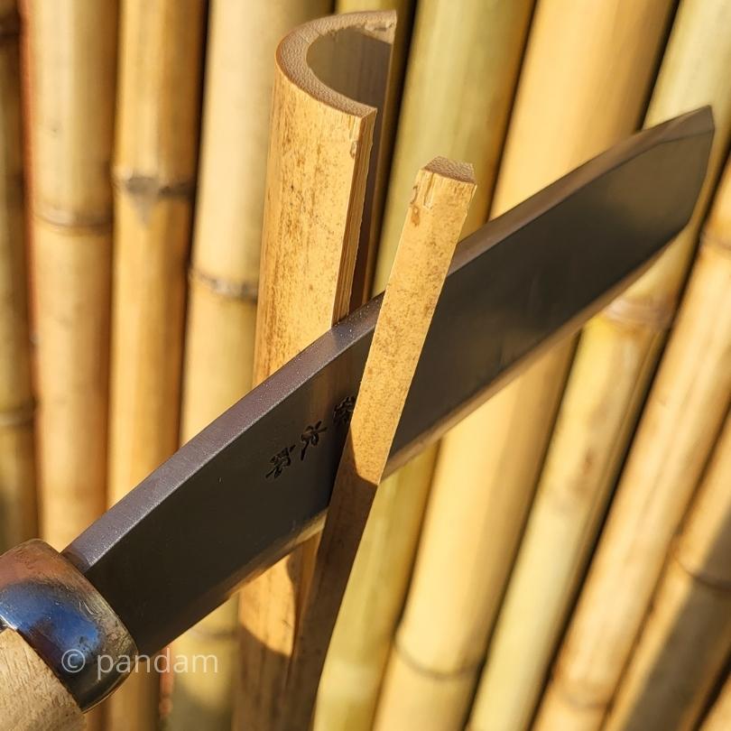 Hacha pequeña para partir bambú | Herramientas para trabajar el bambú